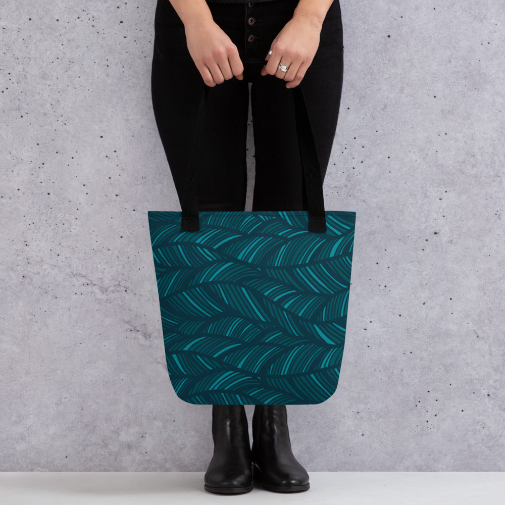 Dark Palm Tote Bag
