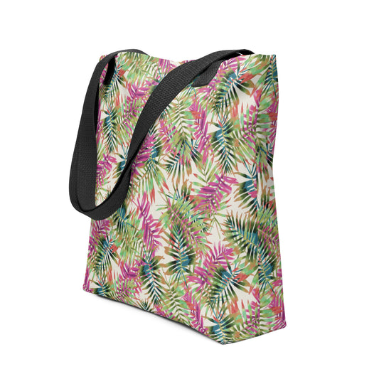 Tie-Dye Palm Tote Bag